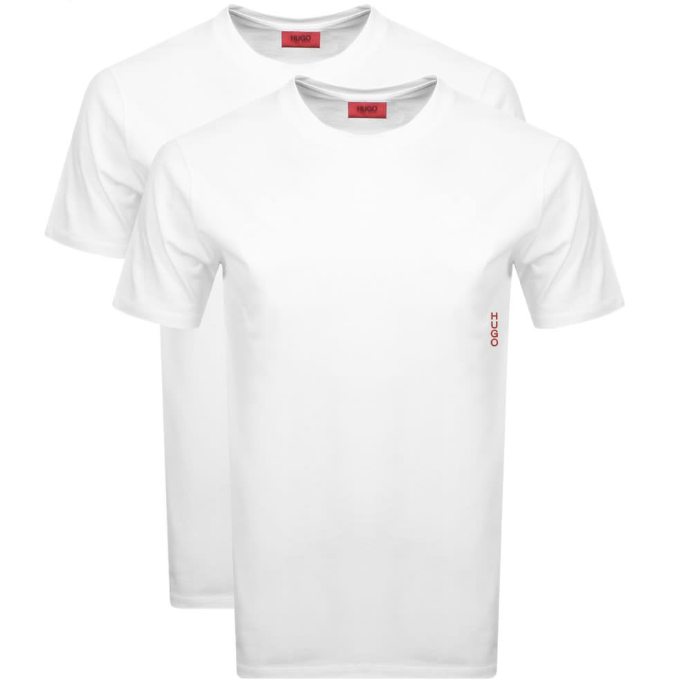 Alternative Image for ProductHUGO Double Pack Crew Neck T Shirt White1